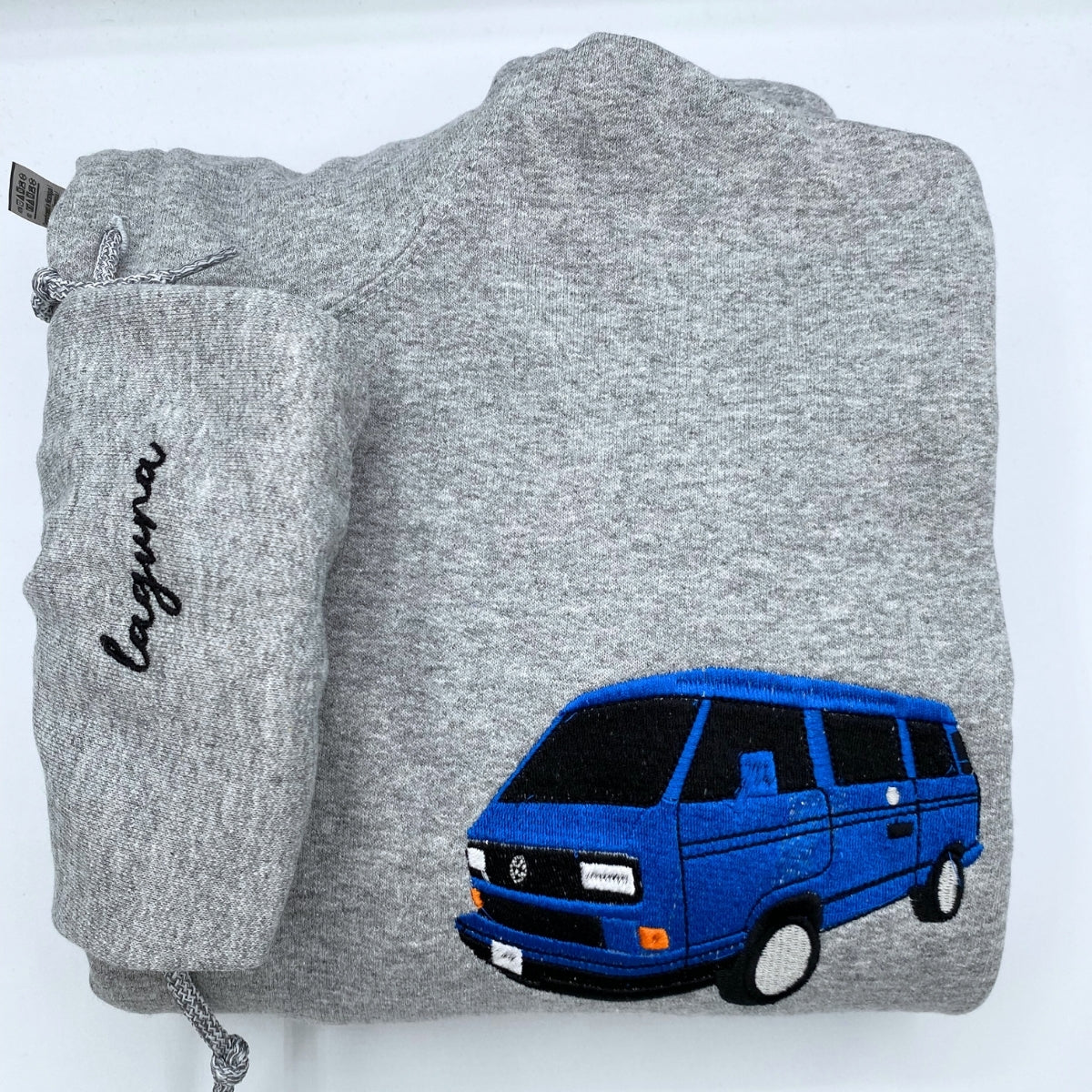 Custom Embroidered Car Portrait Hoodie - Personalized Automotive Gift for Car Guy