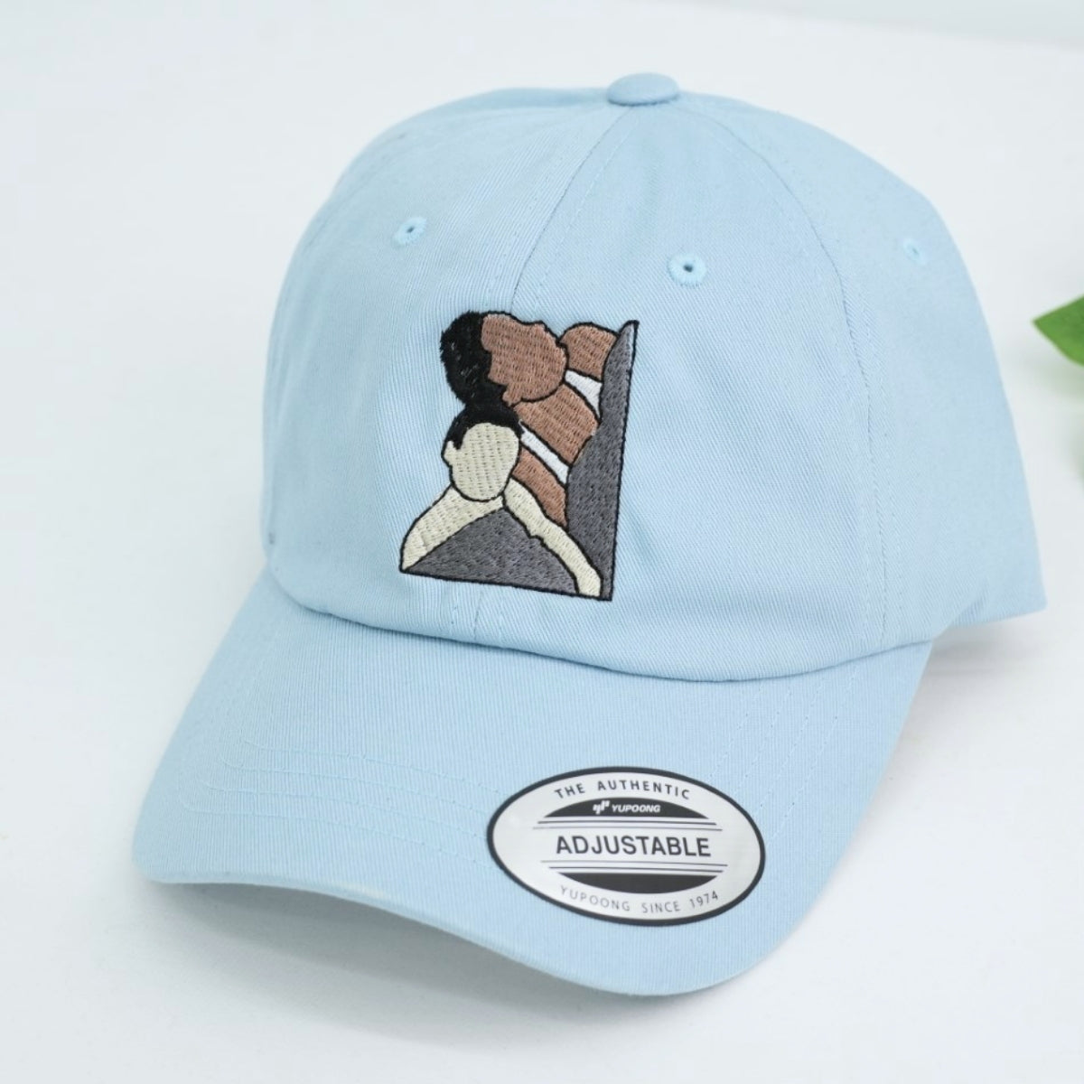 Dad Baby Portrait Custom Embroidered Hat - Father Child Cap - Personalized New Dad Gift