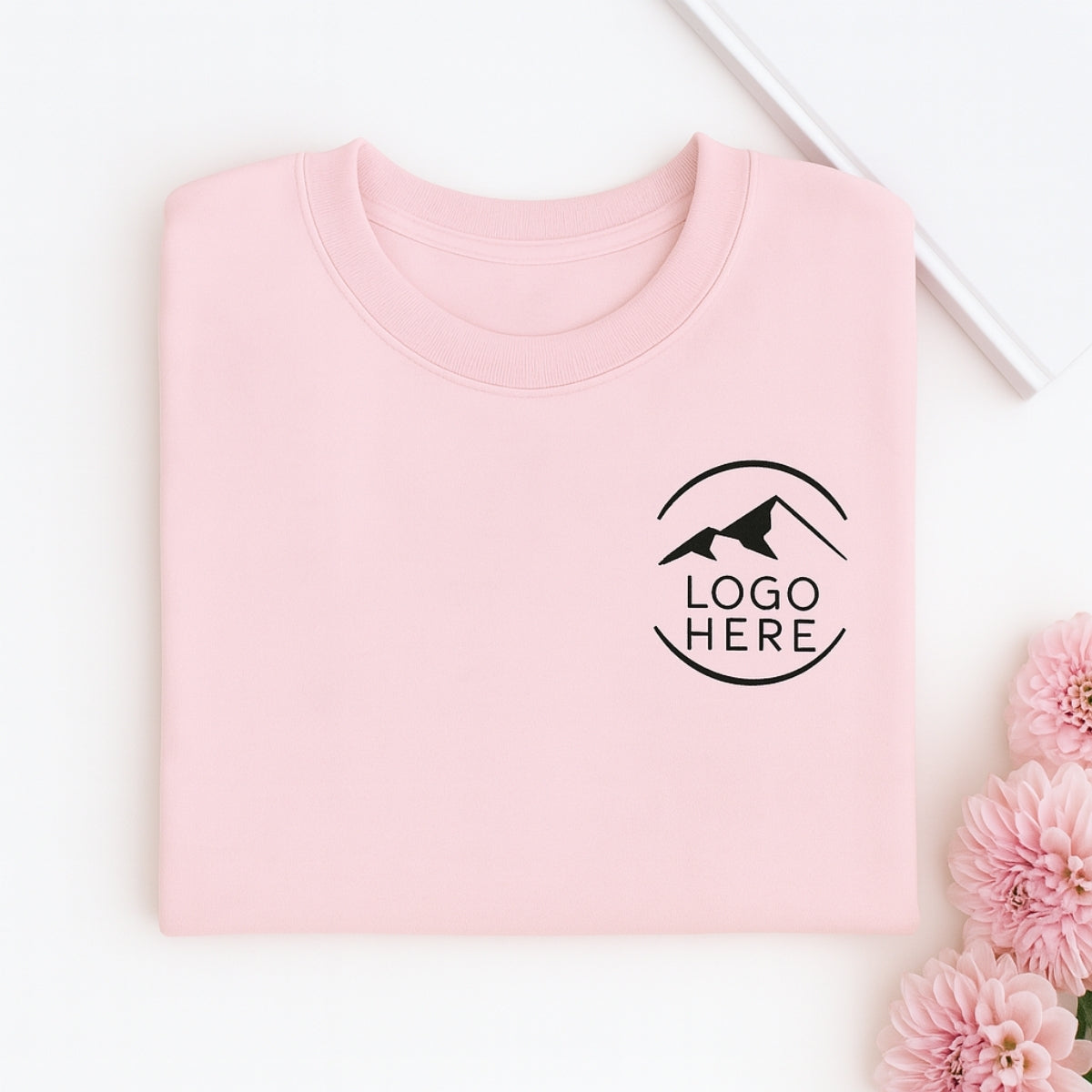 Custom Logo Embroidered Sweatshirt - Business Corporate Apparel - Personalized Company Gift