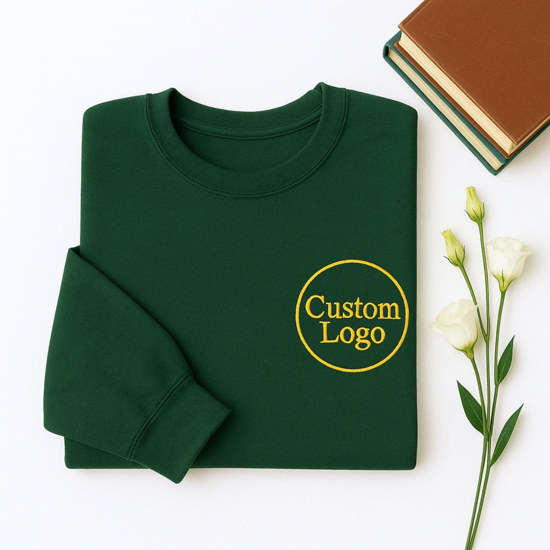 Custom Logo Embroidered Sweatshirts - Corporate Business Apparel - Personalized Employee Uniforms
