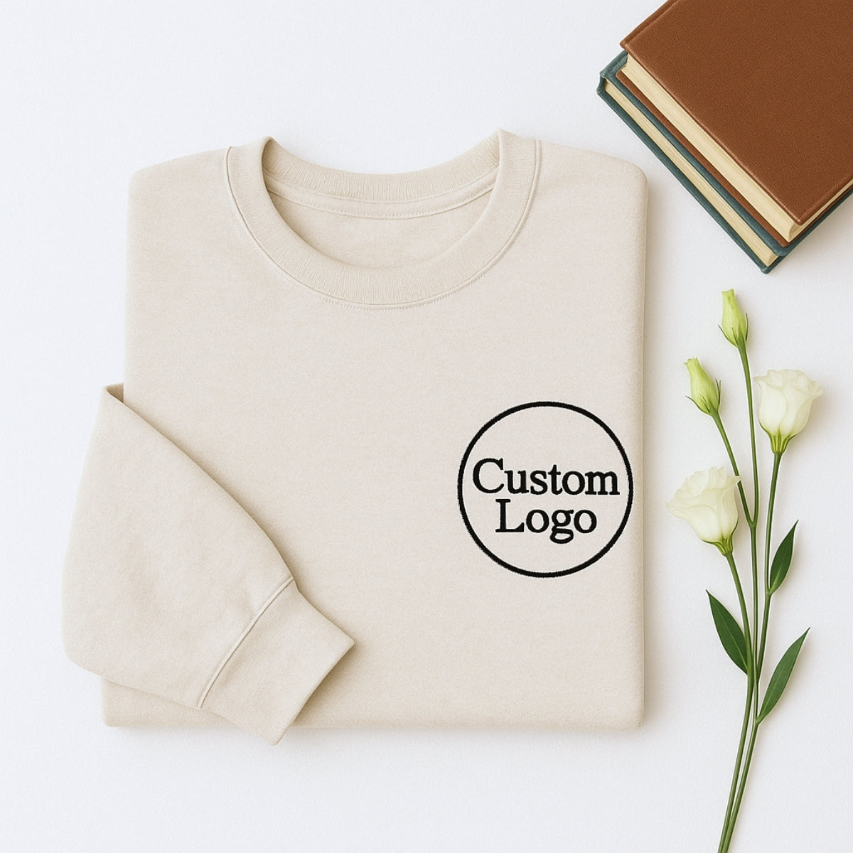 Custom Logo Embroidered Sweatshirts - Corporate Business Apparel - Personalized Employee Uniforms