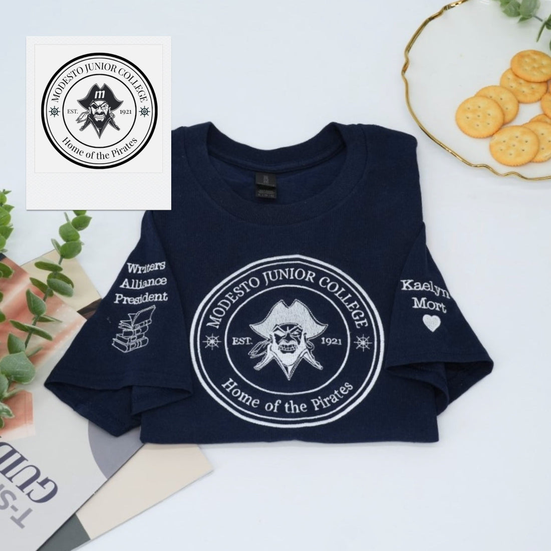 Custom Logo Embroidered Hoodies - School Organization Sweatshirts - Personalized Team Apparel Gift