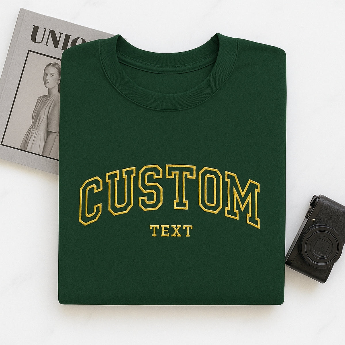 Custom Text Embroidered Hoodie - Personalized Sweatshirt - Perfect Custom Gift
