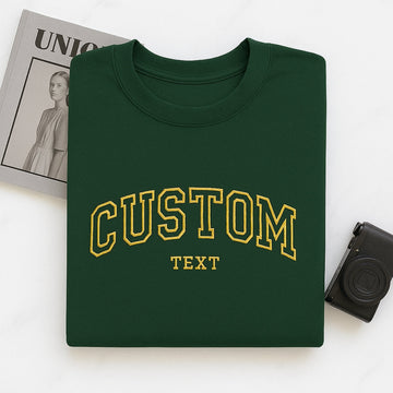 Custom Text Embroidered Hoodie - Personalized Sweatshirt - Perfect Custom Gift