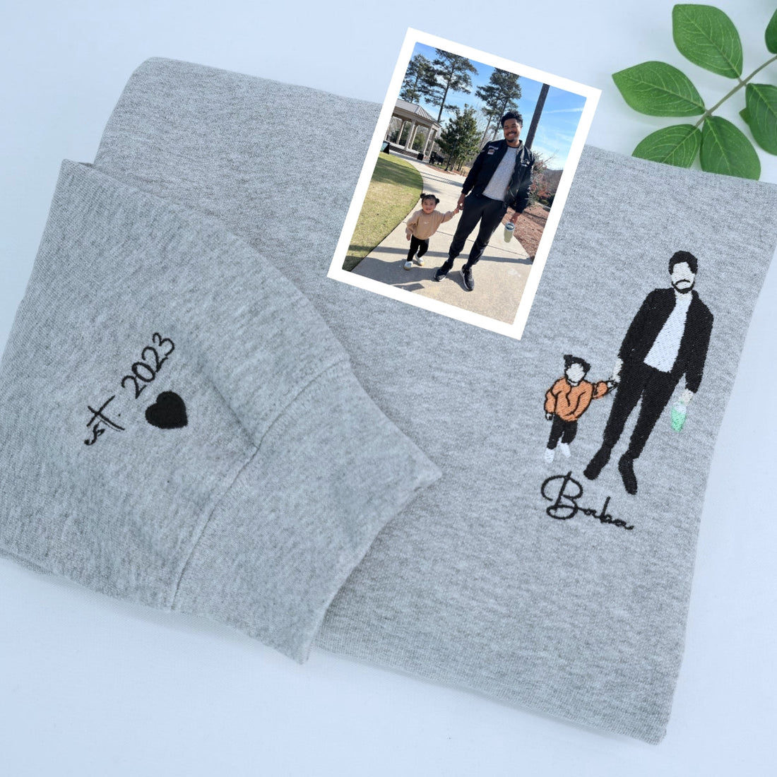 Girl Dad Custom Embroidered Hoodie - Personalized Father Daughter Sweatshirt - Father's Day Gift