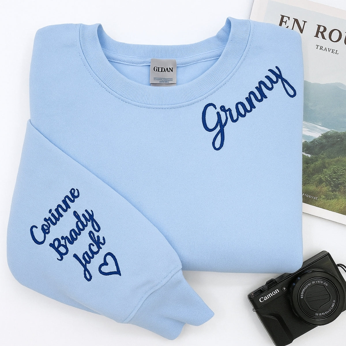 Granny Custom Embroidered Sweatshirt - Personalized with Grandchildren Names - Grandma Gift